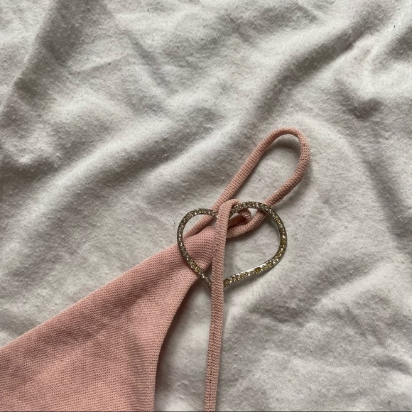 Y2K string detail tank top with heart strap detail - Picture 2 of 4